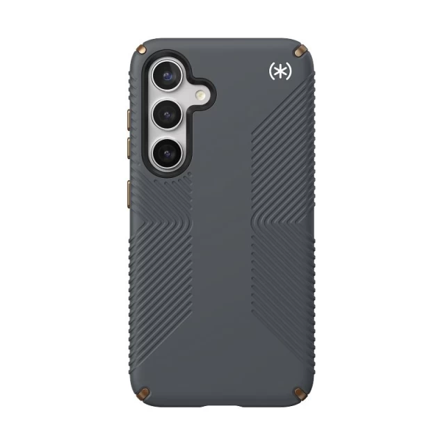 Чохол Speck Presidio2 Grip для Samsung Galaxy S24 (S921) Charcoal Grey/Cool Bronze (150613-3212)