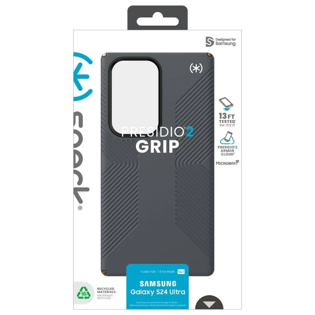 Чехол Speck Presidio2 Grip для Samsung Galaxy S24 Ultra (S928) Charcoal Grey/Cool Bronze (150619-3212)