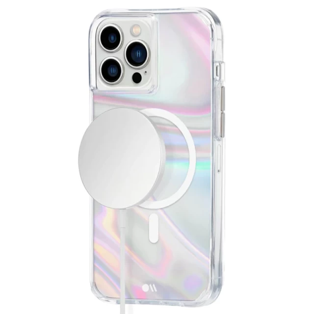 Чехол Case-Mate Soap Bubble для iPhone 13 Pro Max Iridescent with MagSafe (CM046546)