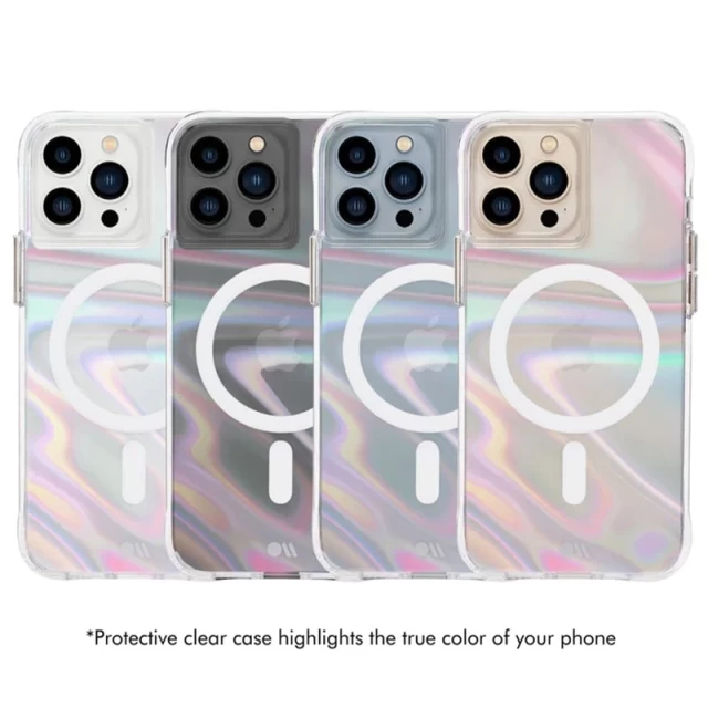 Чехол Case-Mate Soap Bubble для iPhone 13 Pro Max Iridescent with MagSafe (CM046546)