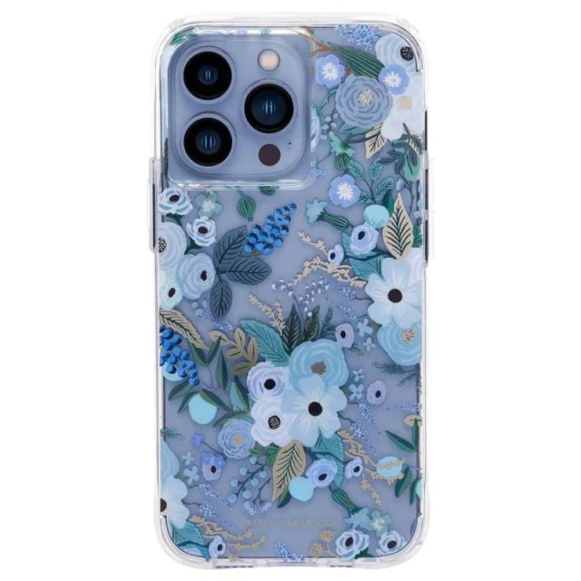 Чехол Rifle Paper Clear для iPhone 13 Pro Garden Party Blue (RP046644)