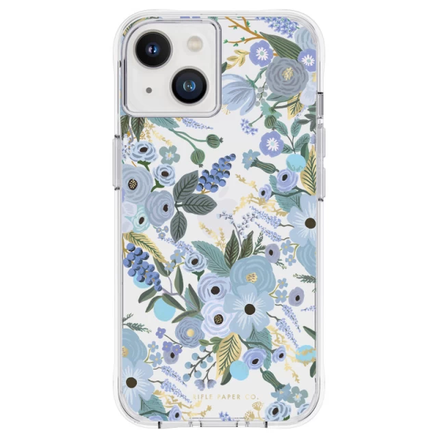 Чехол Rifle Paper Clear для iPhone 14 | 13 Garden Party Blue (RP049184)