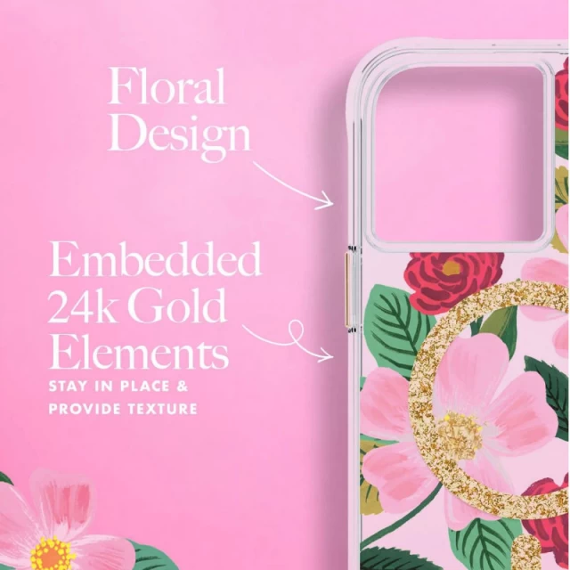 Чехол Rifle Paper Clear для iPhone 14 | 13 Rose Garden with MagSafe (RP049188)