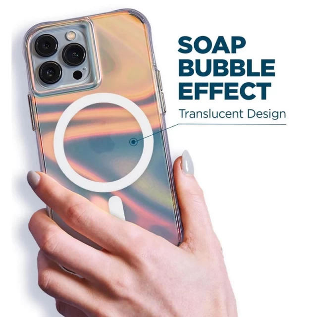 Чехол Case-Mate Soap Bubble для iPhone 14 Pro Iridescent with MagSafe (CM049210)