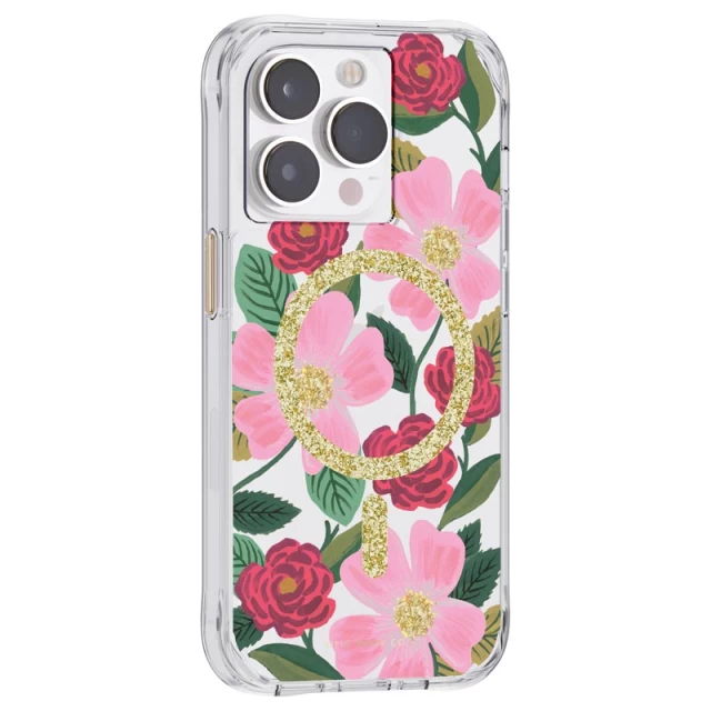 Чохол Rifle Paper Clear для iPhone 14 Pro Rose Garden with MagSafe (RP049234)