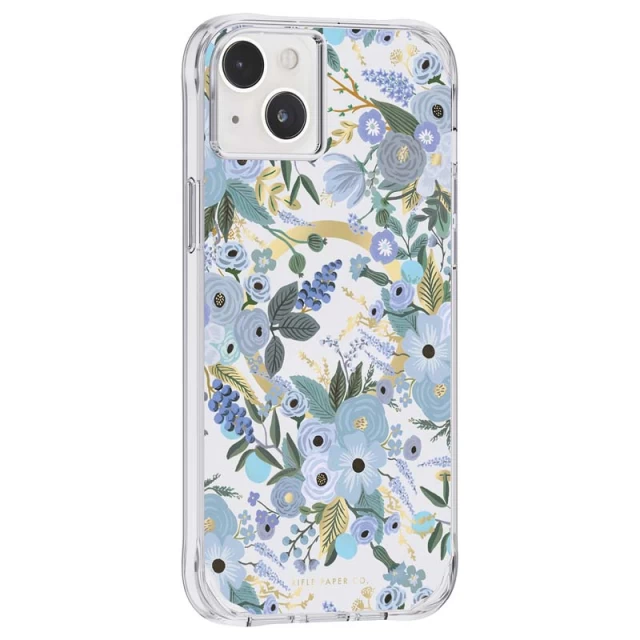 Чехол Rifle Paper Clear для iPhone 14 Plus Garden Party Blue with MagSafe (RP049278)