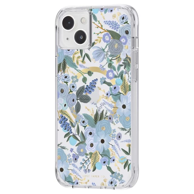 Чохол Rifle Paper Clear для iPhone 14 Plus Garden Party Blue with MagSafe (RP049278)