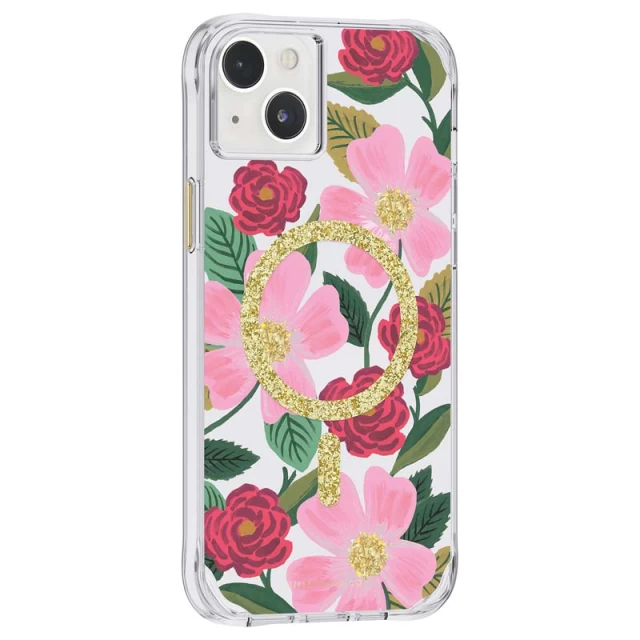 Чехол Rifle Paper Clear для iPhone 14 Plus Rose Garden with MagSafe (RP049280)