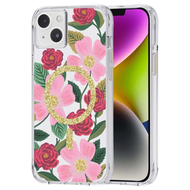 Чехол Rifle Paper Clear для iPhone 14 Plus Rose Garden with MagSafe (RP049280)