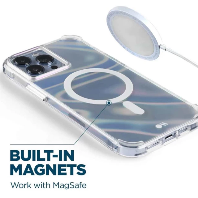 Чехол Case-Mate Soap Bubble для iPhone 14 Pro Max Iridescent with MagSafe (CM049300)