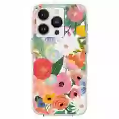Чехол Rifle Paper Clear для iPhone 14 Pro Garden Party Blush with MagSafe (RP049424)