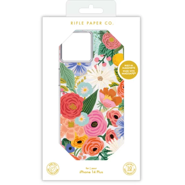 Чохол Rifle Paper Clear для iPhone 14 Plus Garden Party Blush with MagSafe (RP049426)
