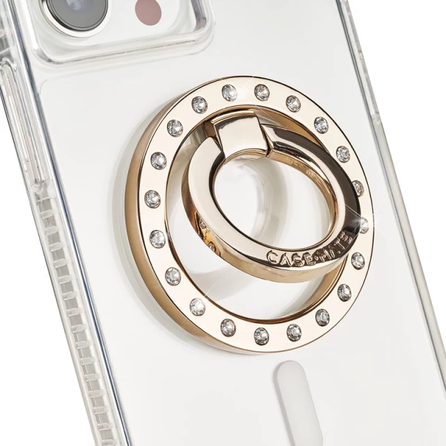 Кільце-тримач для смартфона Case-Mate Magnetic Ring Stand Champagne Crystal with MagSafe (CM049664)