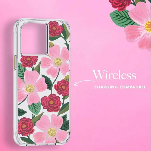 Чехол Rifle Paper Clear для iPhone 14 Pro Max Rose Garden (RP049822)