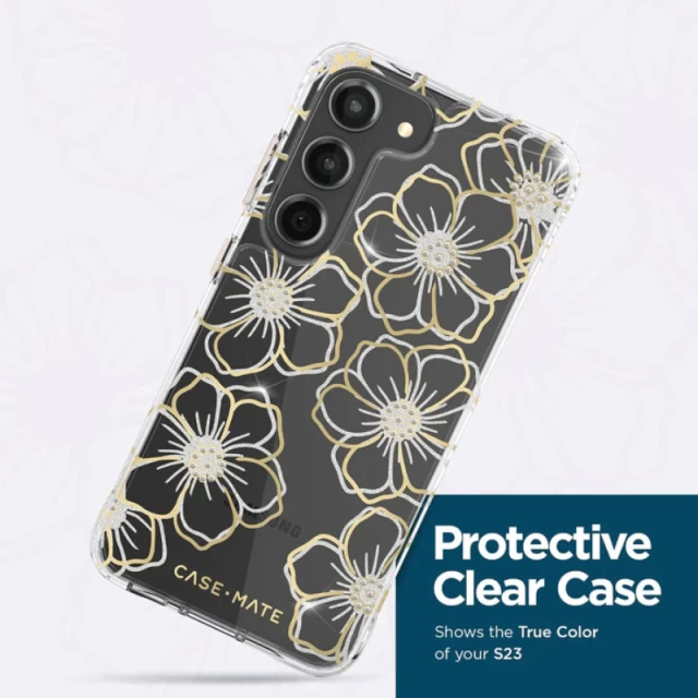 Чохол Case-Mate Floral Gems для Samsung Galaxy S23 Clear (CM050456)