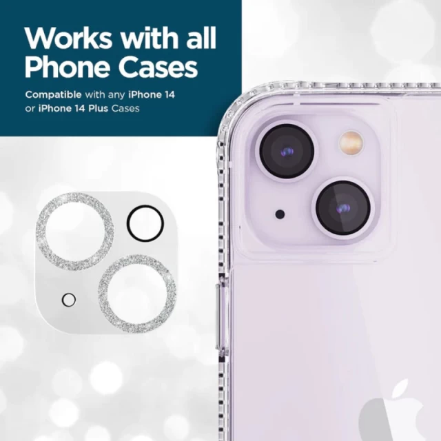 Захисне скло Case-Mate для камери iPhone 14 | 14 Plus Case-Mate Sparkle Lens Protector Twinkle (CM050812)