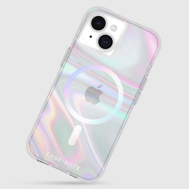 Чехол Case-Mate Soap Bubble для iPhone 15 | 14 | 13 Iridescent with MagSafe (CM051326)