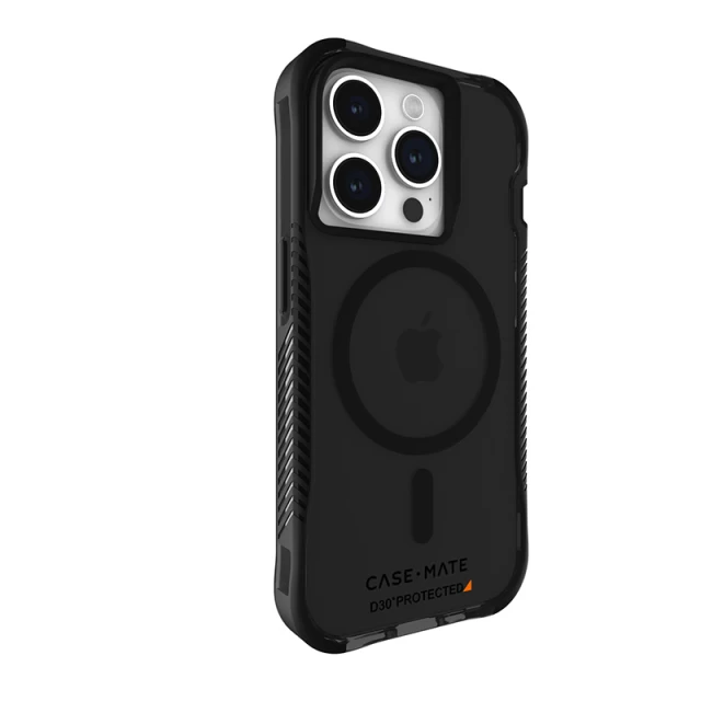Чохол Case-Mate Tough Grip Plus D3O для iPhone 15 Pro Smoke Black with MagSafe (CM051458)