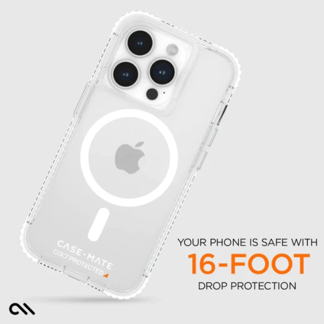 Чехол Case-Mate Ultra Tough D3O Clear для iPhone 15 Pro Clear with MagSafe (CM051486)