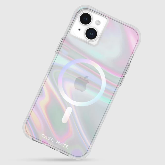 Чехол Case-Mate Soap Bubble для iPhone 15 Plus Iridescent with MagSafe (CM051514)