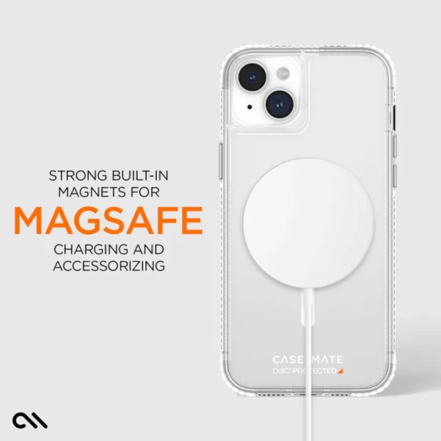 Чехол Case-Mate Ultra Tough D3O Clear для iPhone 15 Plus Clear with MagSafe (CM051580)