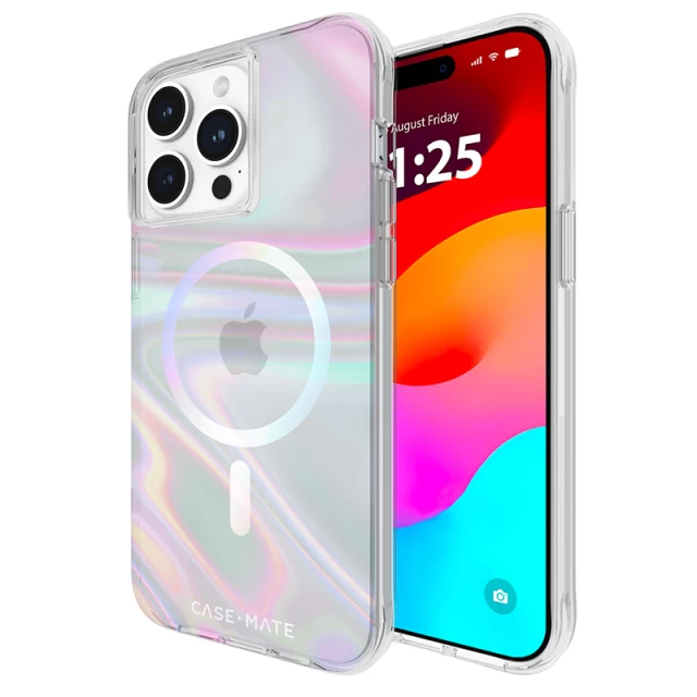 Чохол Case-Mate Soap Bubble для iPhone 15 Pro Max Iridescent with MagSafe (CM051608)