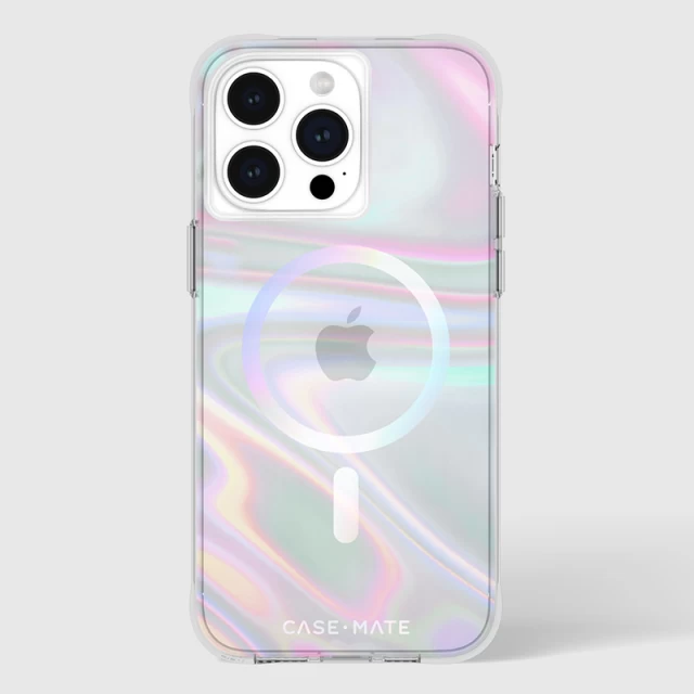 Чехол Case-Mate Soap Bubble для iPhone 15 Pro Max Iridescent with MagSafe (CM051608)