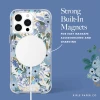 Чехол Rifle Paper Clear для iPhone 15 Pro Max Garden Party Blue with MagSafe (RP051610)