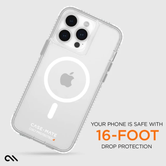 Чохол Case-Mate Ultra Tough D3O Clear для iPhone 15 Pro Max Clear with MagSafe (CM051674)