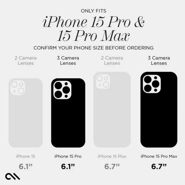 Защитное стекло Case-Mate для камеры iPhone 15 Pro | 15 Pro Max Aluminum Ring Lens Protector Twinkle (CM051714)