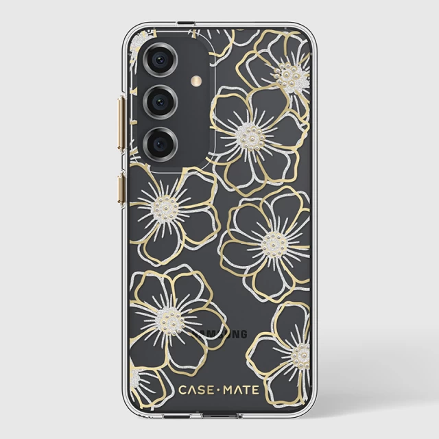 Чохол Case-Mate Floral Gems для Samsung Galaxy S24 (S921) Gold (CM053432)