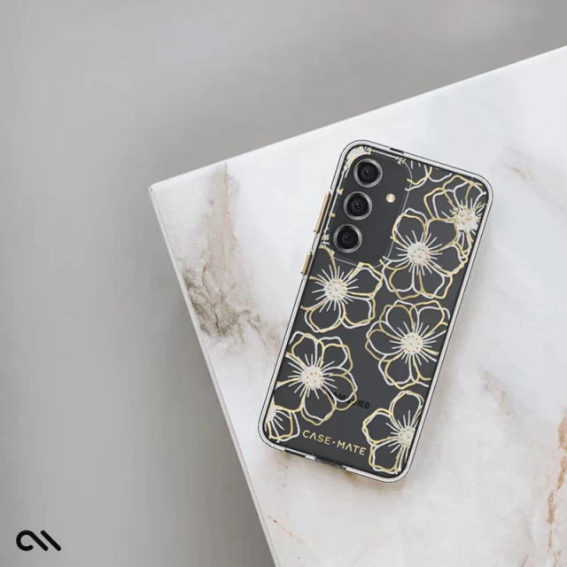 Чехол Case-Mate Floral Gems для Samsung Galaxy S24 (S921) Gold (CM053432)