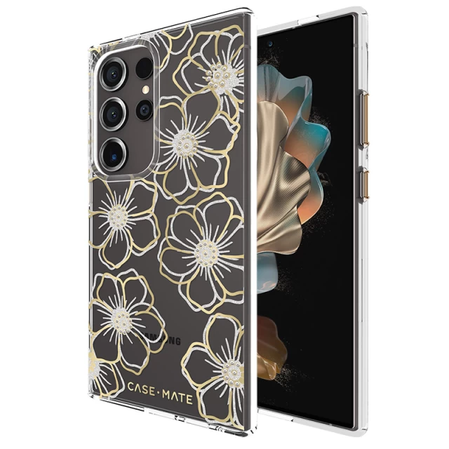 Чехол Case-Mate Floral Gems для Samsung Galaxy S24 Ultra (S928) Gold (CM053436)