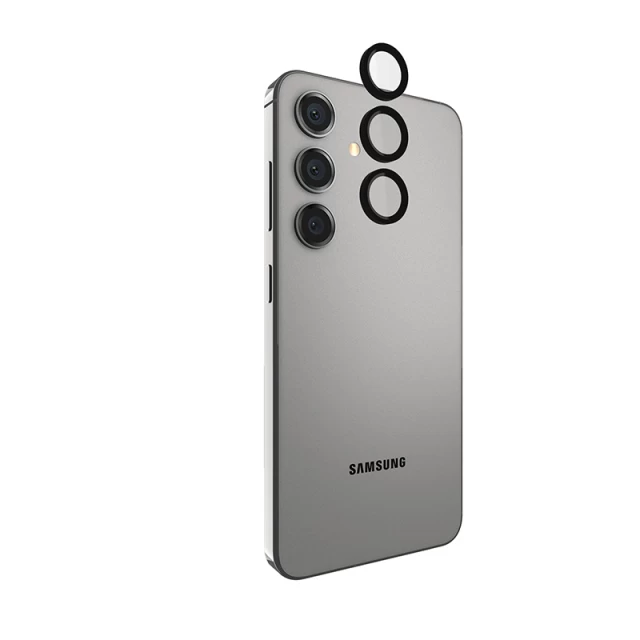 Защитное стекло Case-Mate для камеры Samsung Galaxy S24 (S921) Aluminum Ring Lens Protector Black (CM053404)