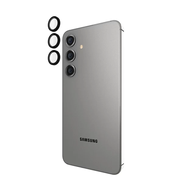 Захисне скло Case-Mate для камери Samsung Galaxy S24 (S921) Aluminum Ring Lens Protector Black (CM053404)