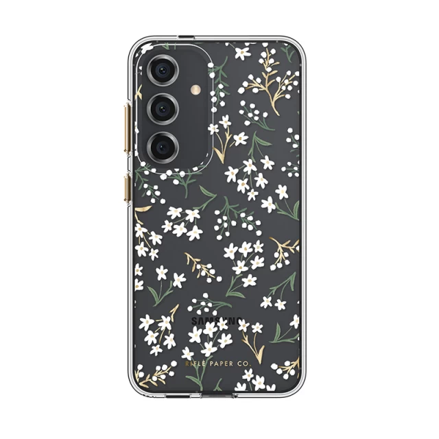 Чехол Rifle Paper Clear для Samsung Galaxy S24 (S921) Petite Fleurs (RP053562)