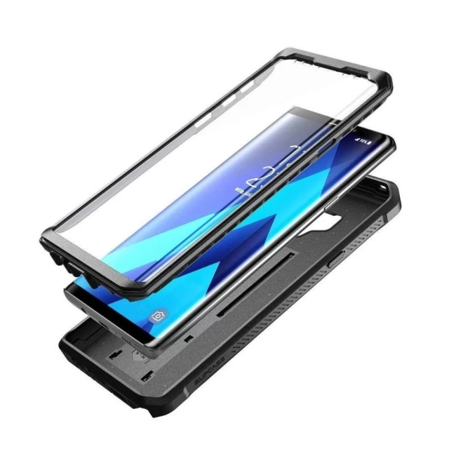 Чехол и защитное стекло Supcase Unicorn Beetle Pro для Samsung Galaxy Note 9 Black (843439101937)