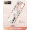 Чехол и защитное стекло Supcase Cosmo для Samsung Galaxy S21 FE Marble (843439113305)