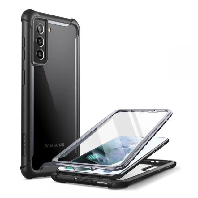 Чехол и защитное стекло Supcase Iblsn Ares для Samsung Galaxy S21 FE Black (843439113336)