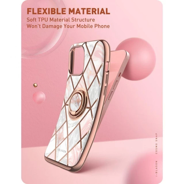 Чехол Supcase Iblsn Cosmo Snap для iPhone 13 Marble Pink (843439114043)