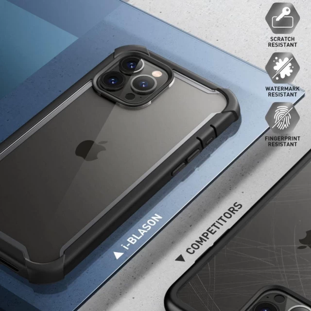 Чехол и защитное стекло Supcase Iblsn Ares для iPhone 13 Pro Black (843439114227)