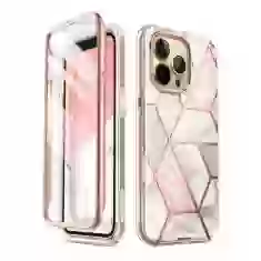 Чехол и защитное стекло Supcase Cosmo для iPhone 13 Pro Max Marble (843439114395)
