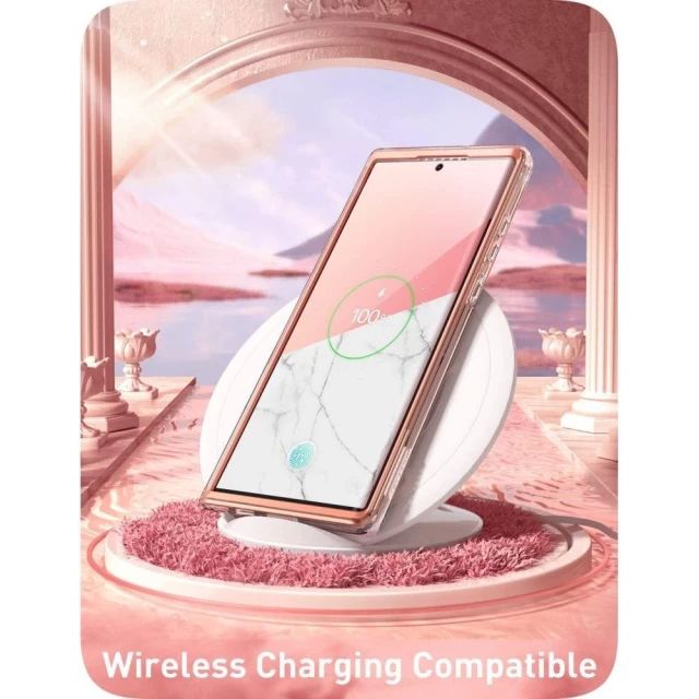 Чохол і захисне скло Supcase Cosmo для Samsung Galaxy S22 Ultra Marble (843439116269)