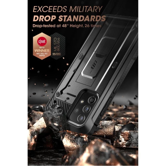 Чехол и защитное стекло Supcase Unicorn Beetle Pro для Samsung Galaxy A33 5G Black (843439117006)