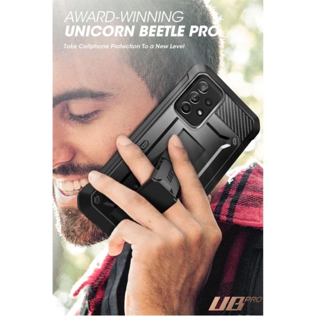 Чохол і захисне скло Supcase Unicorn Beetle Pro для Samsung Galaxy A33 5G Black (843439117006)