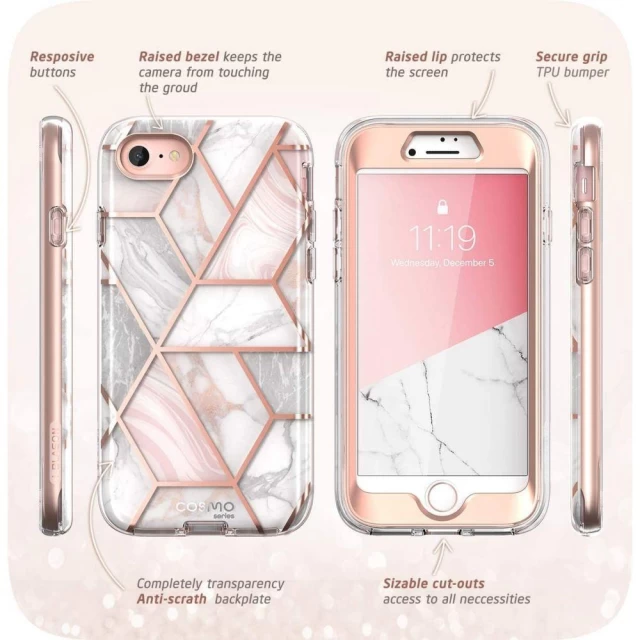 Чехол Supcase Cosmo для iPhone 7 | 8 | SE 2020 | 2022 Marble (843439117372)