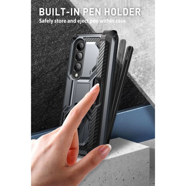 Чехол и защитное стекло Supcase Armorbox для Samsung Galaxy Fold4 (F936) Black (843439118850)
