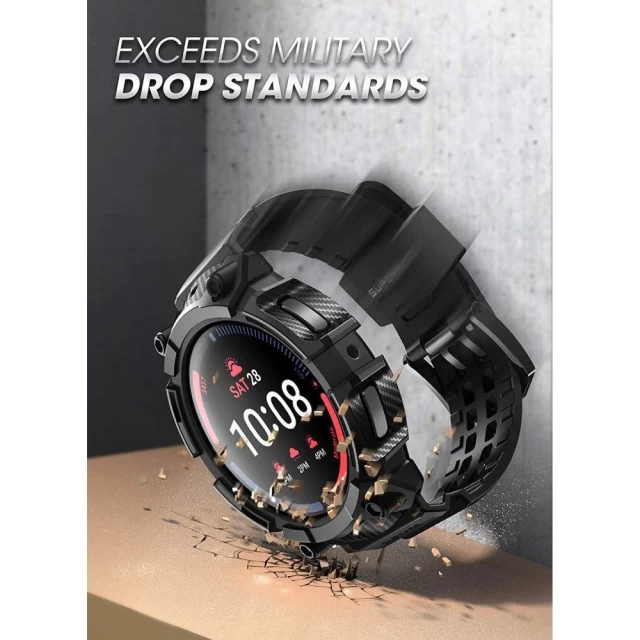 Чохол і ремінець Supcase Unicorn Beetle Pro для Samsung Galaxy Watch 5 Pro 45mm Black (843439120136)