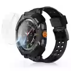 Чохол-ремінець із захисним склом Supcase Unicorn Beetle Pro & Tempered Glass (2 PCS) для Samsung Galaxy Watch Ultra 47 mm Black (843439151642)