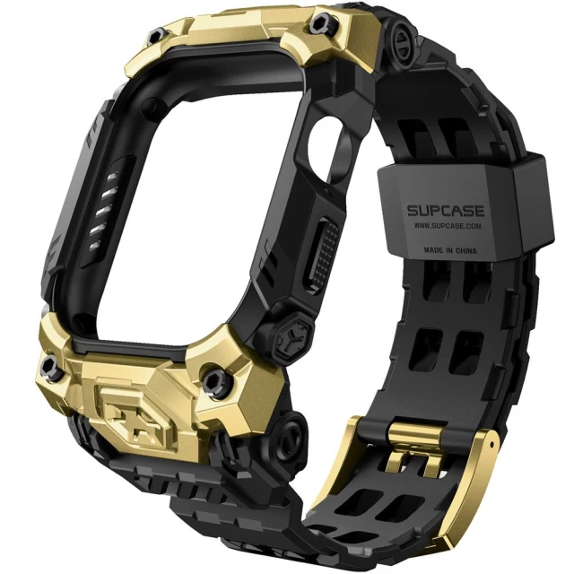 Чохол-ремінець Supcase Unicorn Beetle Ore для Apple Watch 10 46 mm Gold (843439155732)